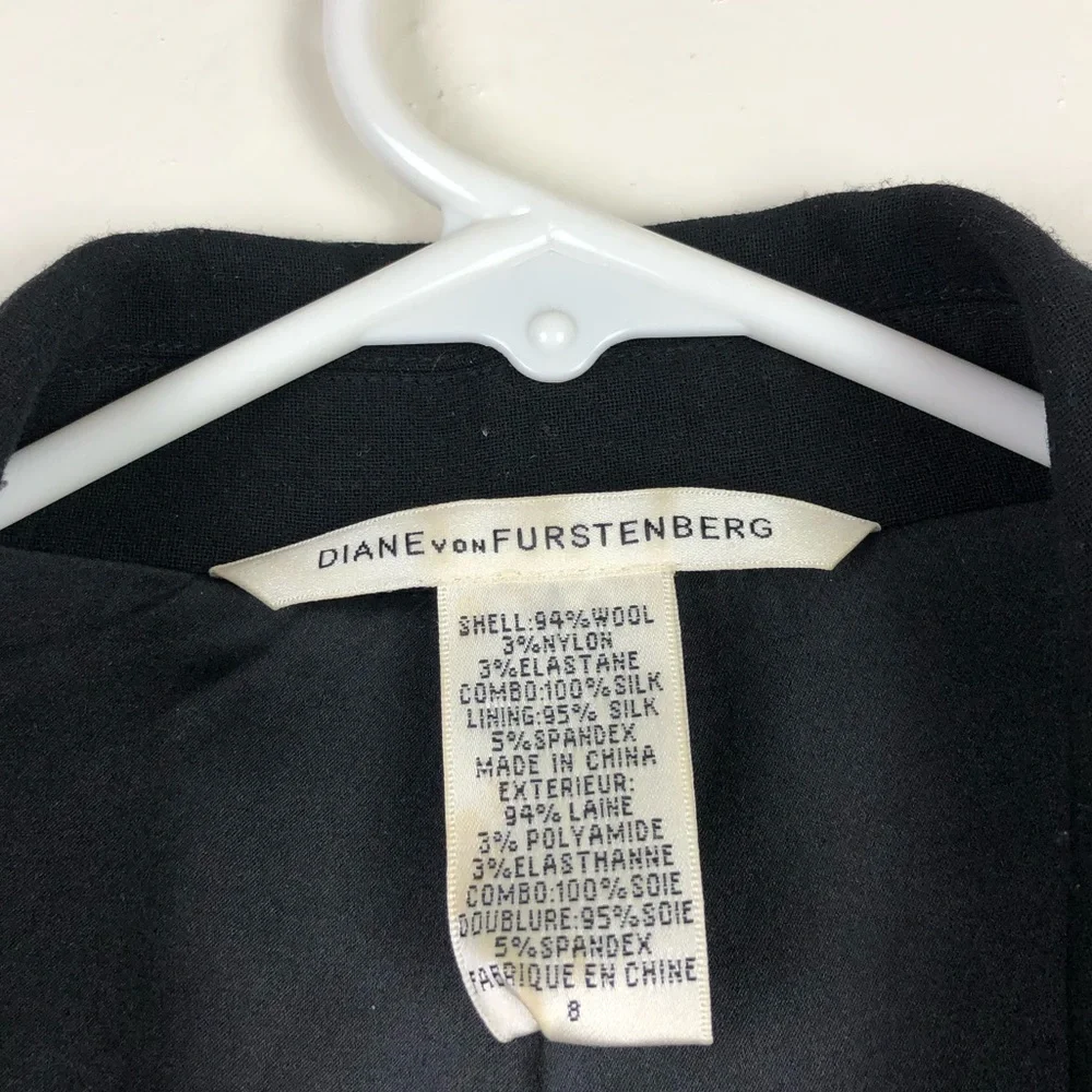 Diane Von Furstenberg Blazer with Flare Back Detail - Picture 5 of 6